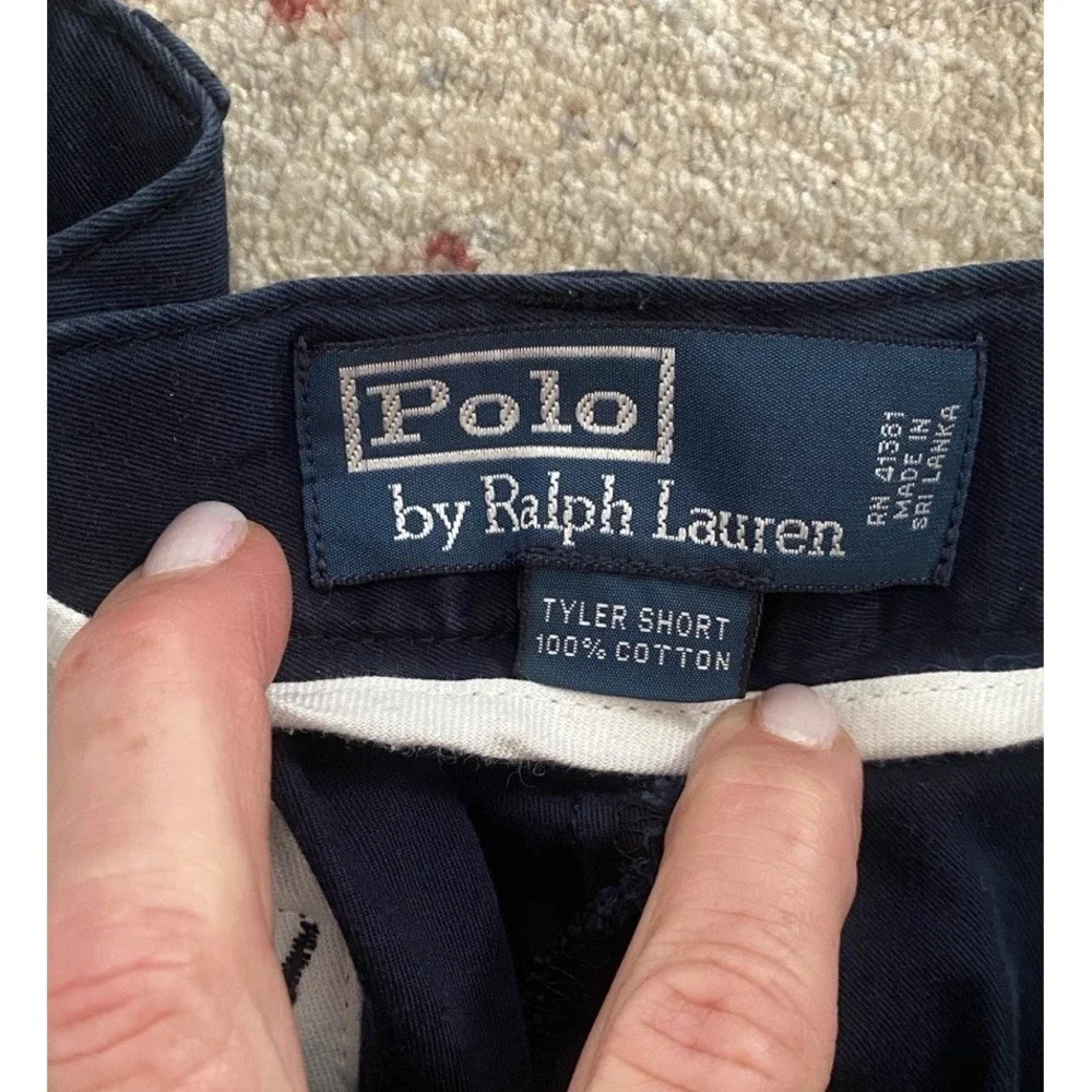 Polo Ralph Lauren Lot Of 2 Tyler Shorts Size 36 Slim Fit T-shirt Blue Large